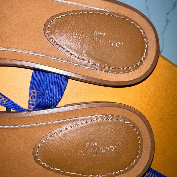 LV Sandals! Lightly used, Kept in box, receipt available. Size 37 - Picture 5 of 6